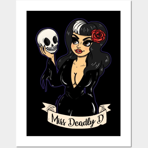 Miss Deadly D (BACK DESIGN) Wall Art by missdeadlyd